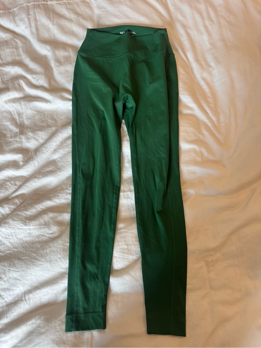 Set Active Sport Body Green Leggings Barely Worn